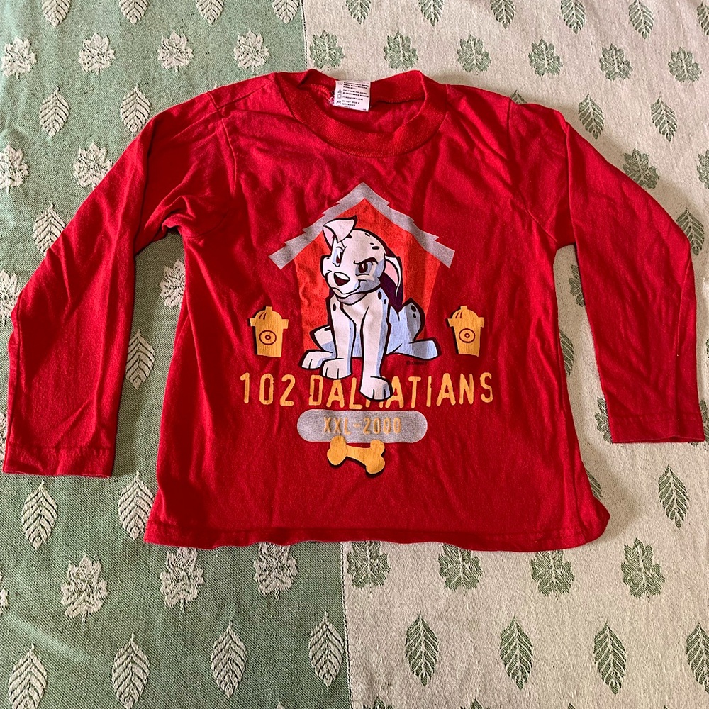 Boys Red 102 Dalmatians Long Sleeved Tee (5T)